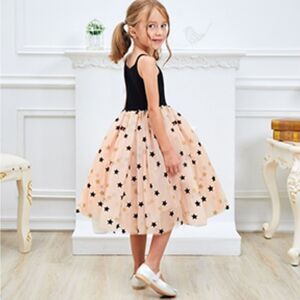 NWT Girl's Tutu Ballet Inspired Dress Lace Sleeveless Tulle Summer Vintage Dress